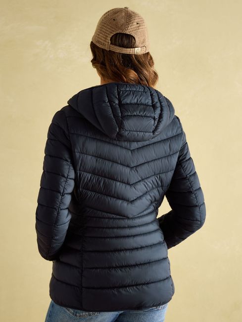 Joules Kenley Showerproof Padded Coat in Navy