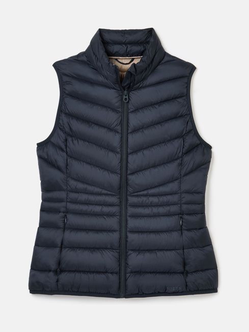 Joules Kenley Showerproof Padded Gilet in Navy