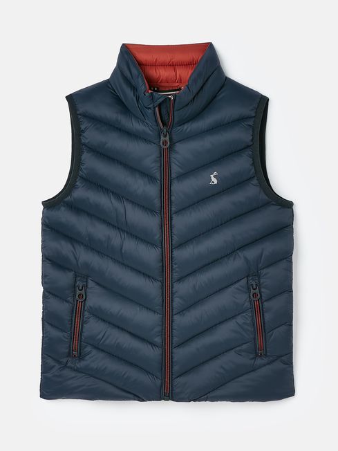 Joules Crofton Navy Blue Showerproof Quilted Gilet