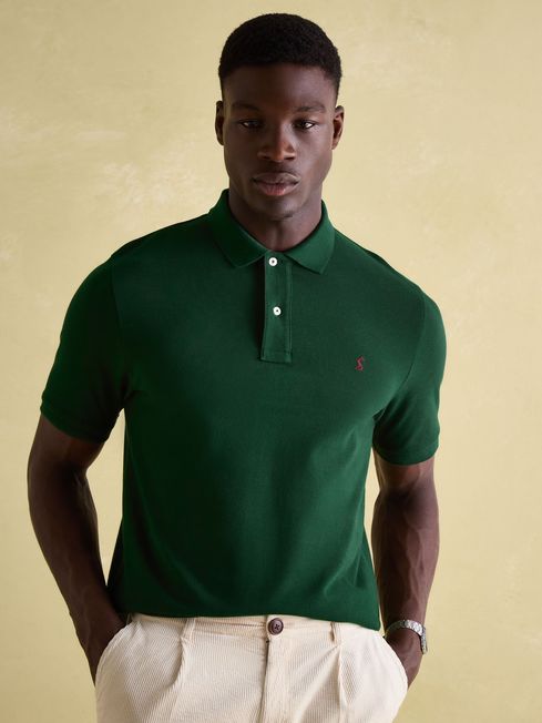 Joules Woody Green Regular Fit Cotton Pique Polo Shirt