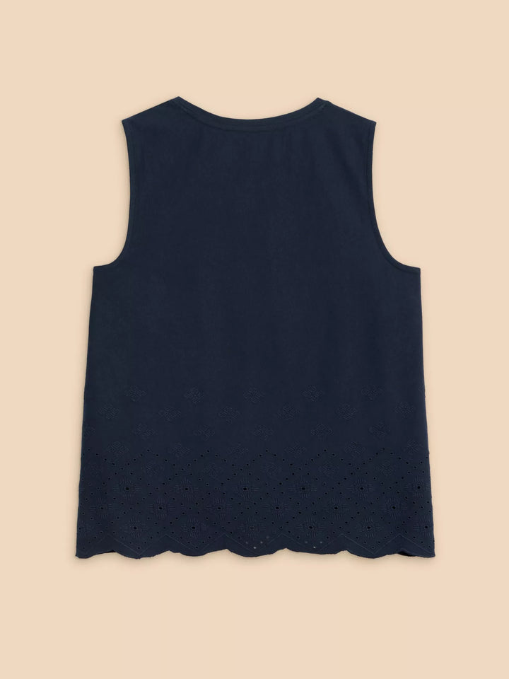 White Stuff Silvia Cut Out Vest in French Navy