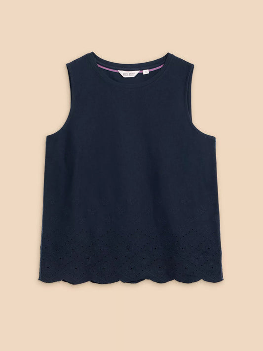 White Stuff Silvia Cut Out Vest in French Navy