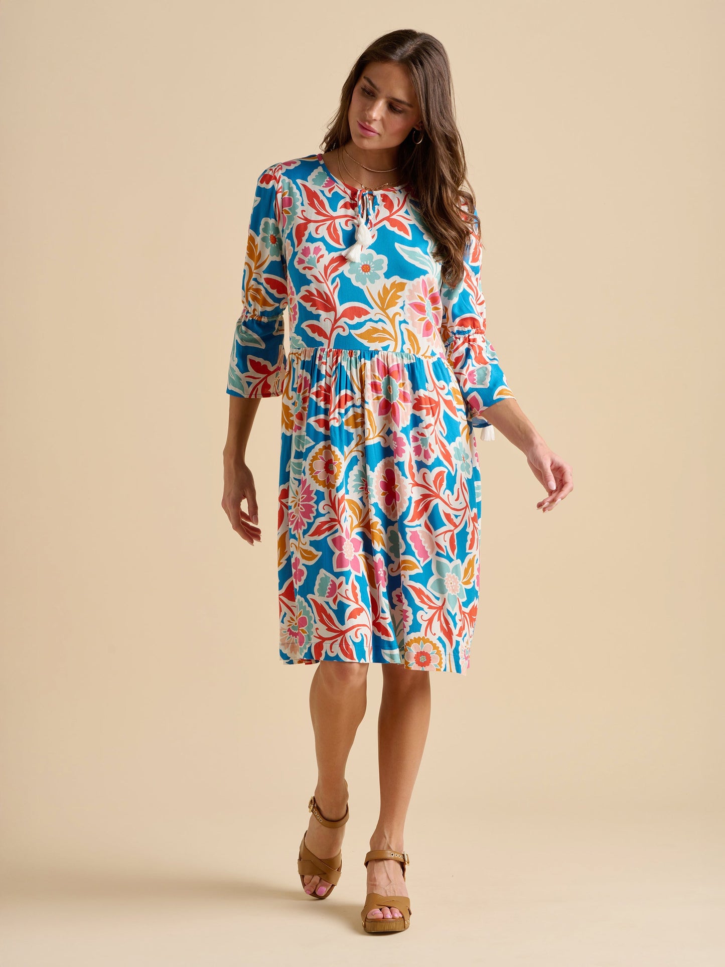 Brakeburn Full Bloom Knee Length Dress