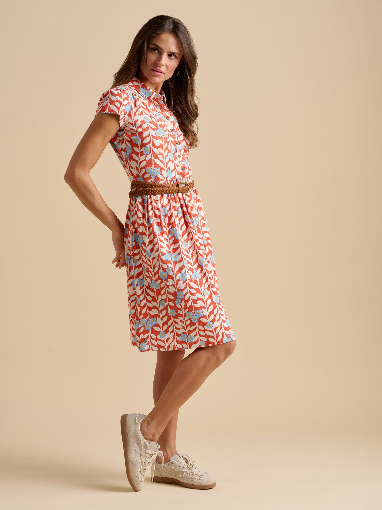 Brakeburn Spring Vines Knee Length Dress