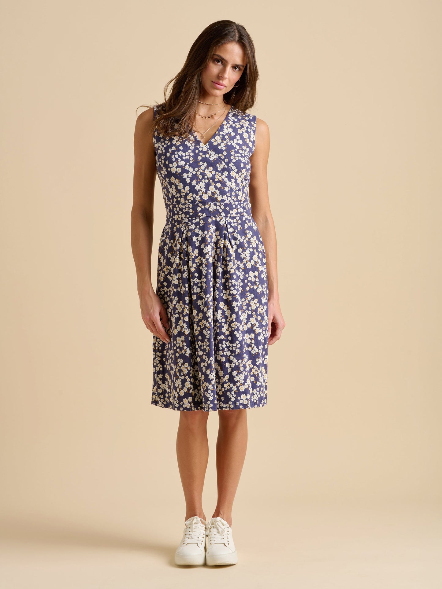 Brakeburn Floating Daisy Knee Length Dress