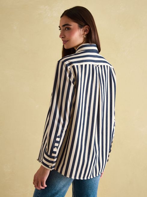 Joules Amilla Navy & Cream Stripe Shirt