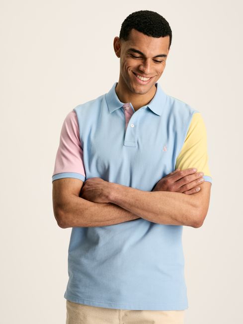 Joules Woody Polo in Hotch Potch Colourblock