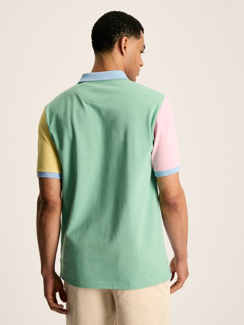 Joules Woody Polo in Hotch Potch Colourblock