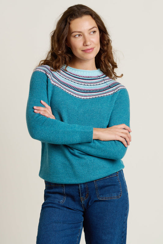 Brakeburn Fairisle Knitted Crew Neck