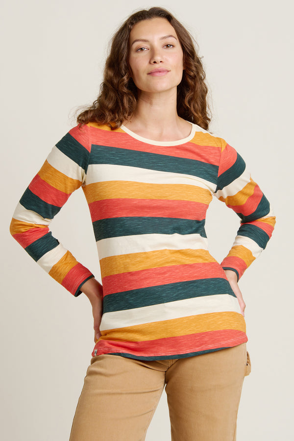 Brakeburn Striped Long Sleeved Tee