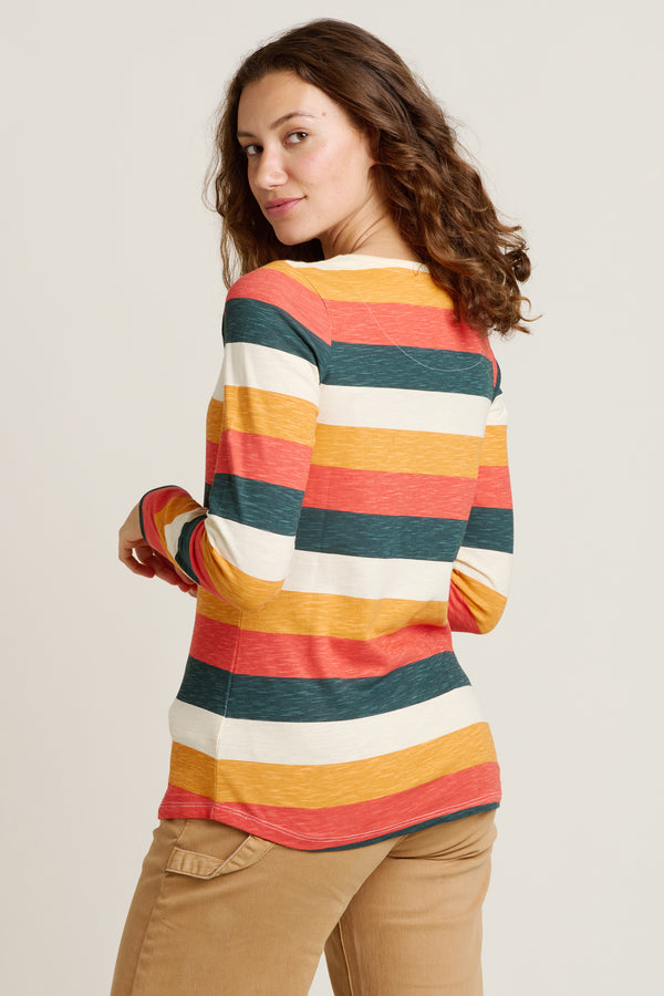 Brakeburn Striped Long Sleeved Tee