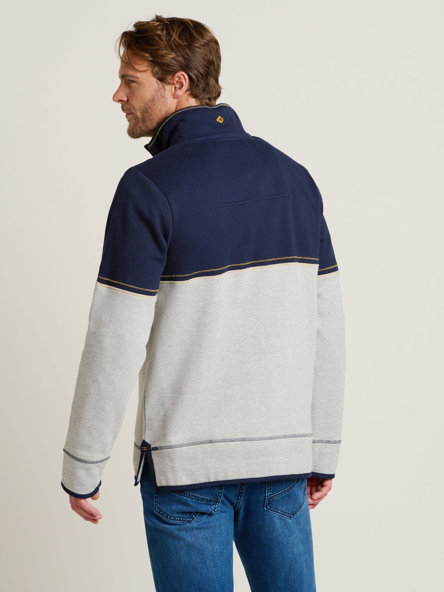 Brakeburn Colour Block Zip Sweatshirt