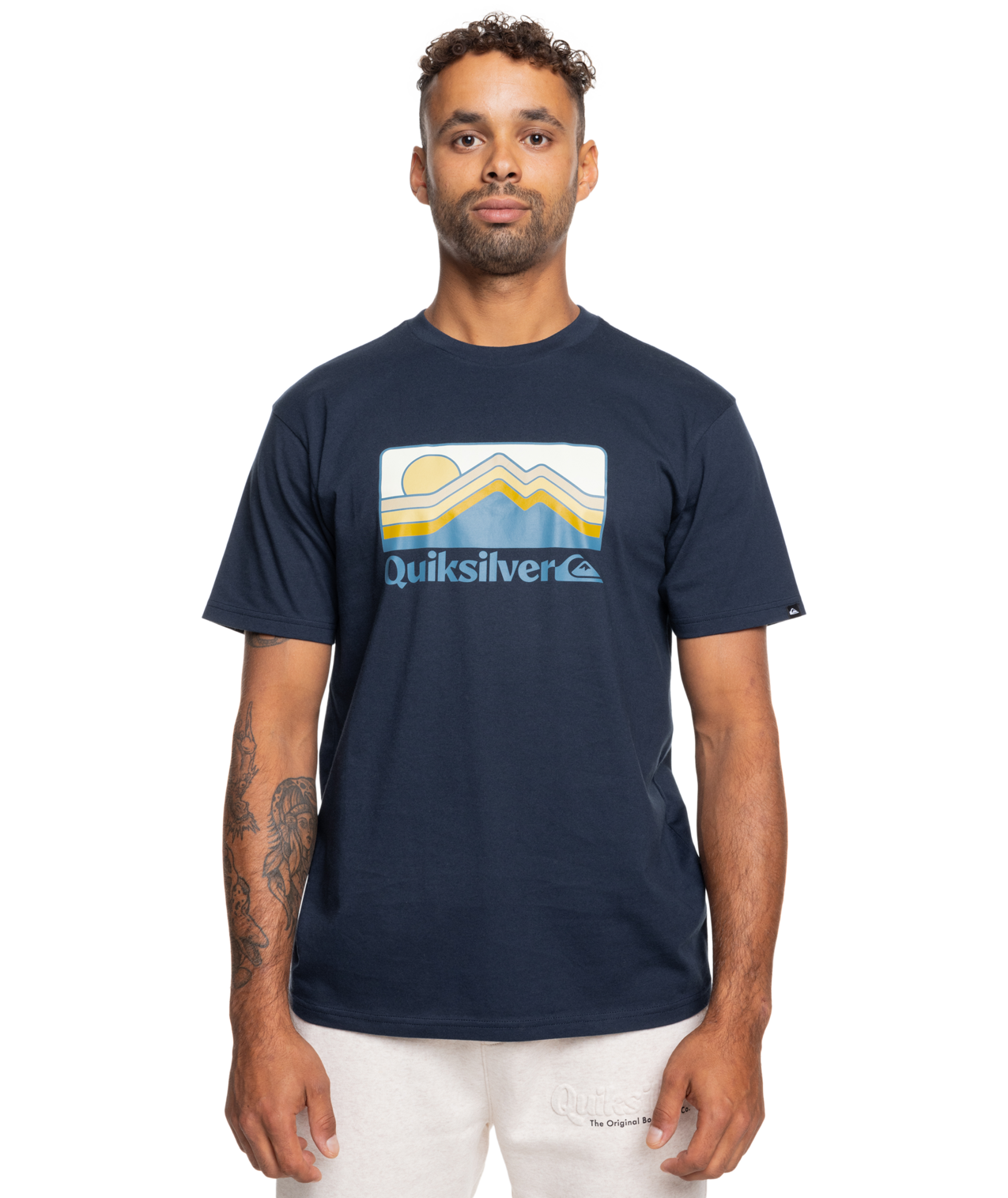 Quiksilver Gradient Mountain T-Shirt in Navy Blazer