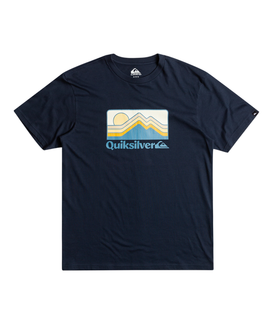 Quiksilver Gradient Mountain T-Shirt in Navy Blazer