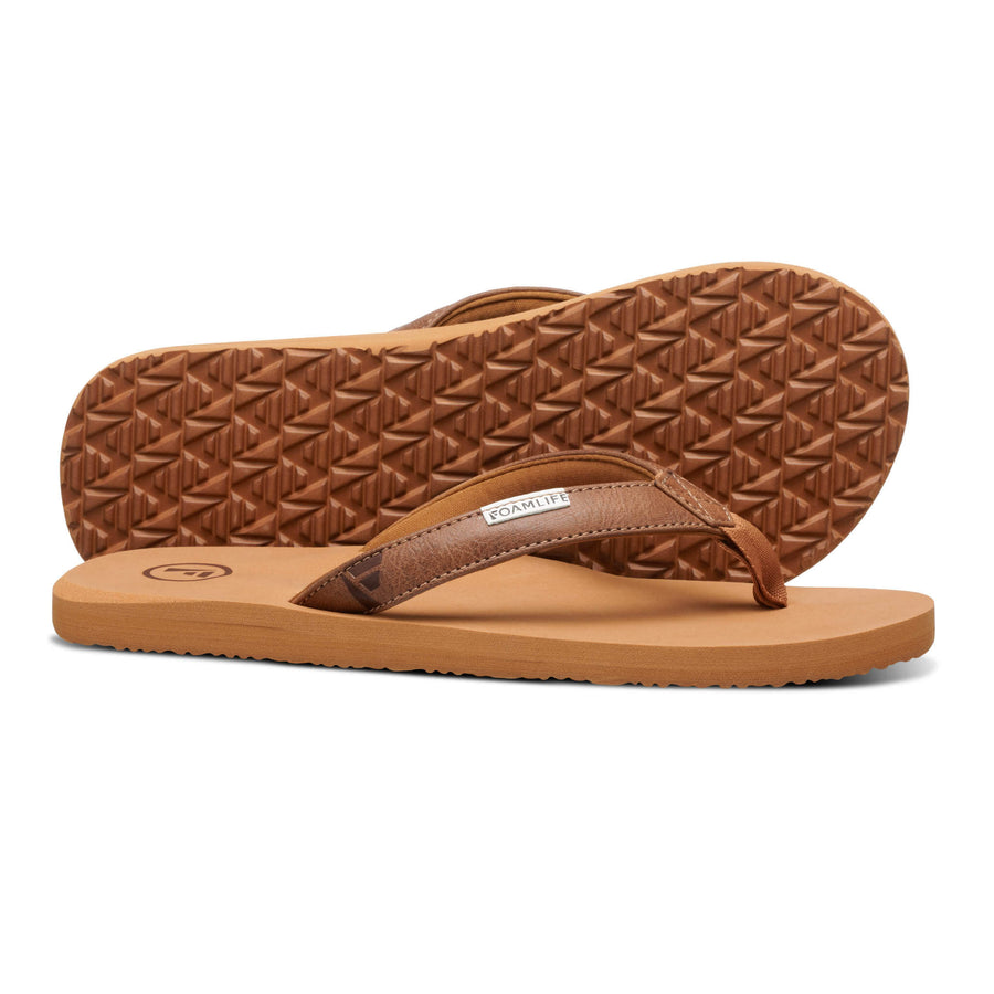 Foamlife SEALES SC - WOMENS FLIP FLOPS - LATTE BROWN/BROWN