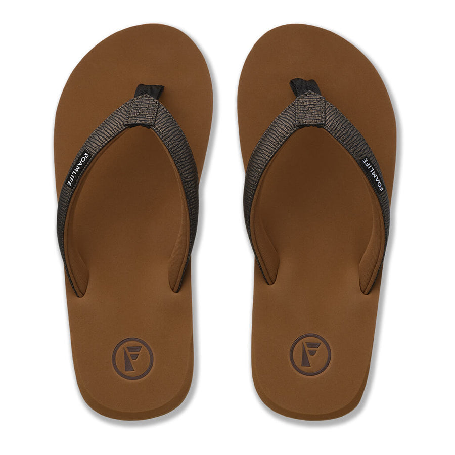 Foamlife SEALES EARTH - WOMENS FLIP FLOPS - BROWN