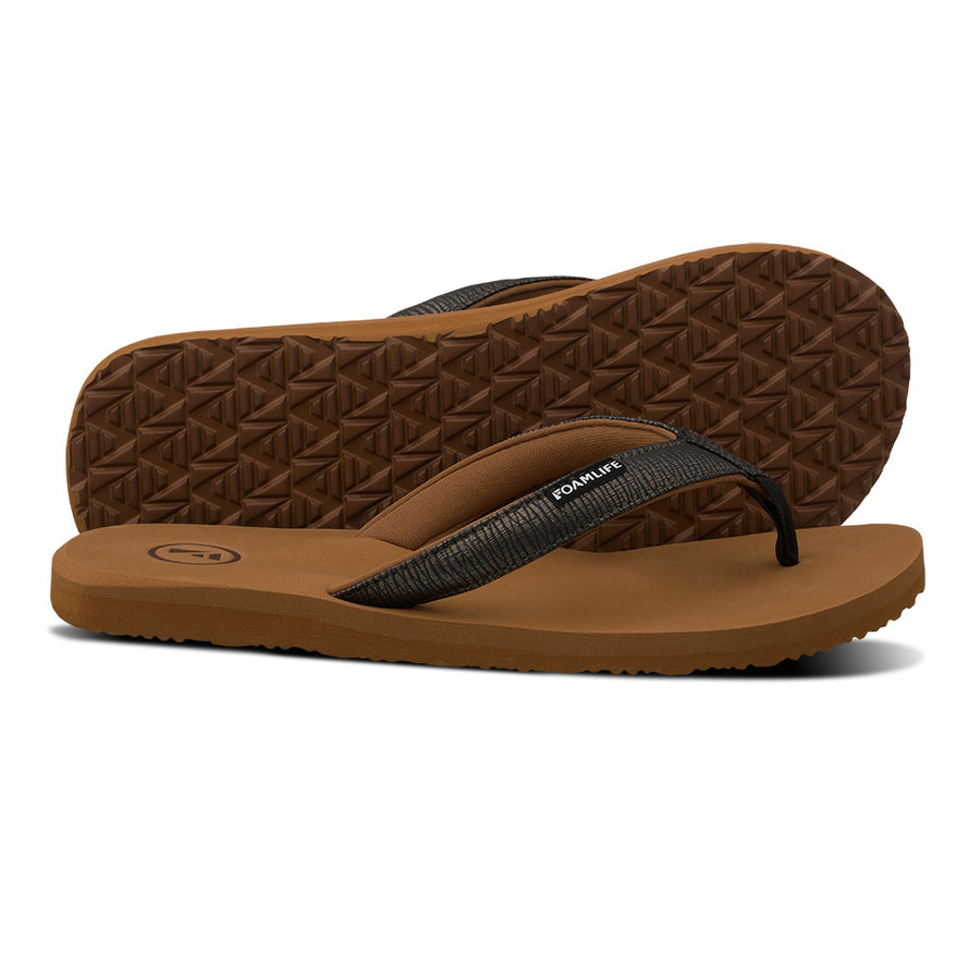 Foamlife SEALES EARTH - WOMENS FLIP FLOPS - BROWN