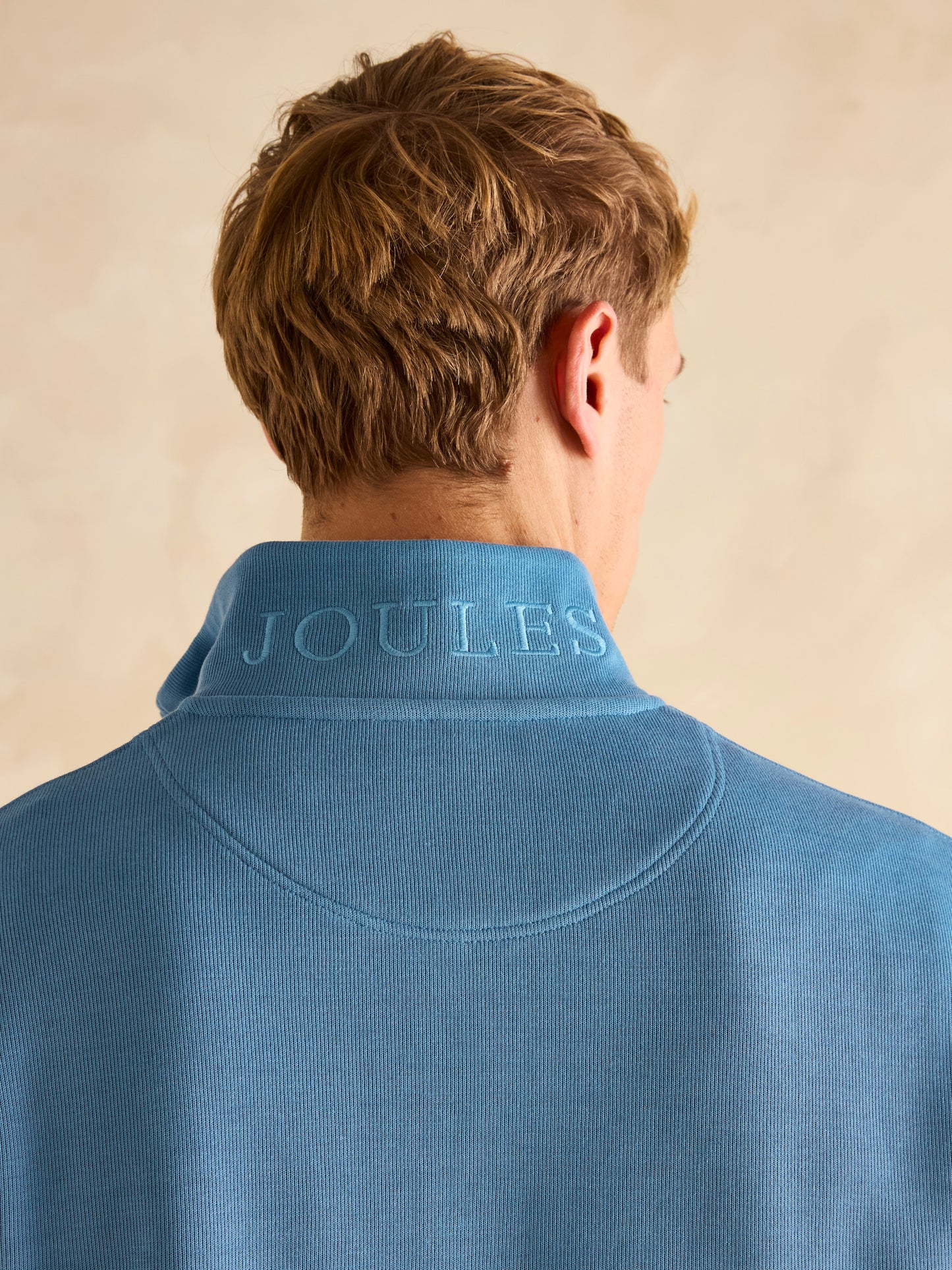 Joules Alastair Quarter Zip in Light Blue