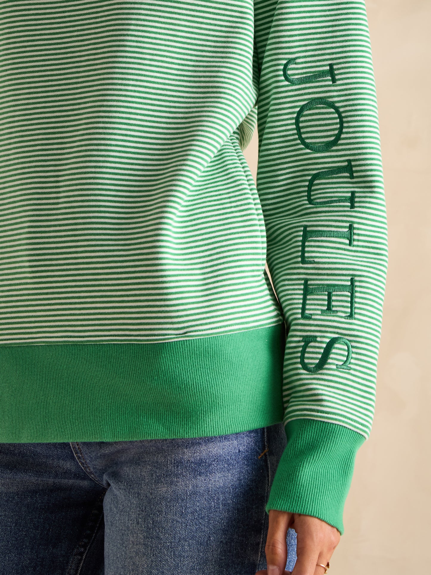 Joules Rushton Green Cowl Neck Hoodie