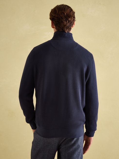 Joules Alistair Quarter Zip in Navy