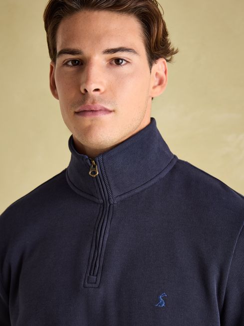 Joules Alistair Quarter Zip in Navy