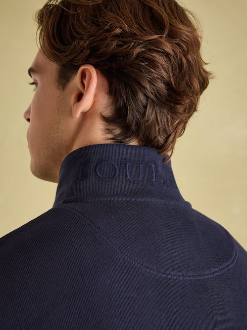 Joules Alistair Quarter Zip in Navy