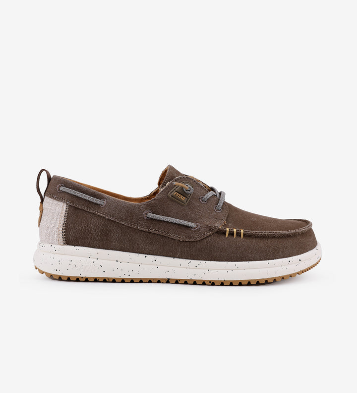 Walk in Pitas Byron Ultralight Boat Shoes in Taupe