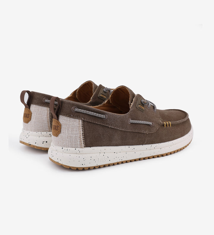 Walk in Pitas Byron Ultralight Boat Shoes in Taupe