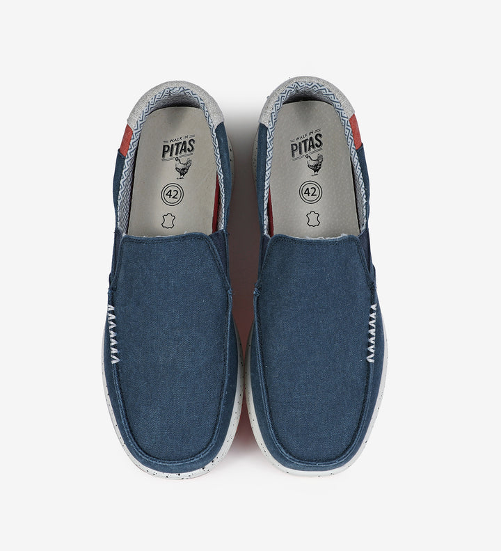 Walk in Pitas Intaki Ultralight Slip-On in Navy