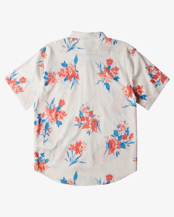 Billabong Sundays Short Sleeve Shirt in Fog