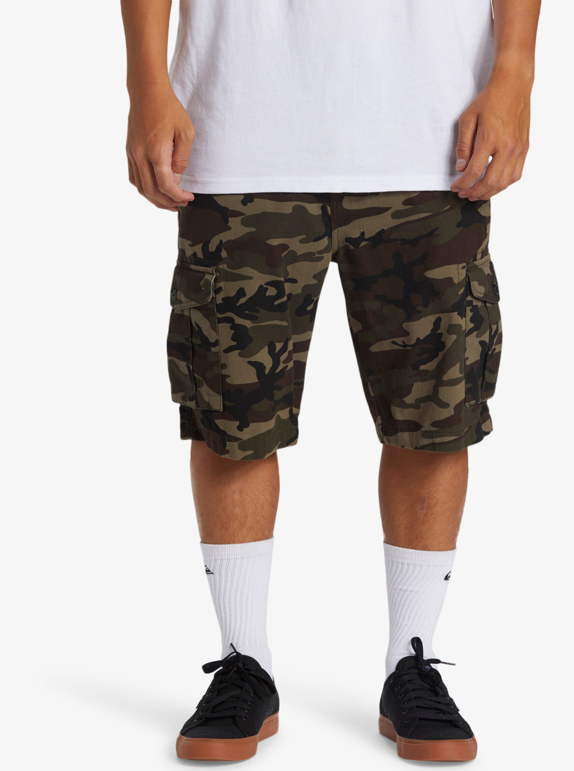 Quiksilver Crucial Battle Cargo Shorts in Camo Print