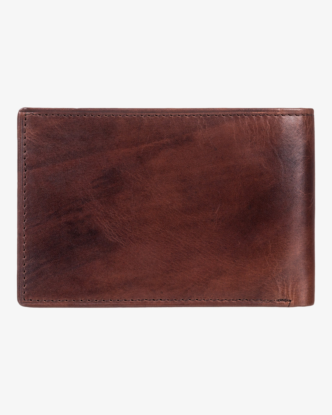 Billabong Arch Leather Tri Fold Wallet in Chocolate