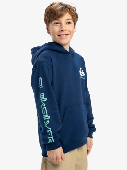 Quiksilver Omni Logo Boys Hoodie in Marine Blue