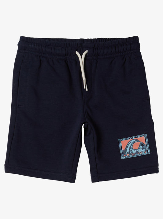 Quiksilver Easy Day Boys Sweat Shorts in Navy Blazer