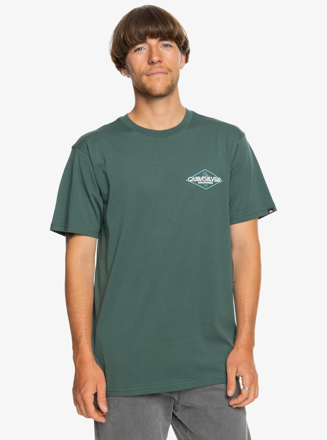 Quiksilver Omni Sign T-Shirt in Forest