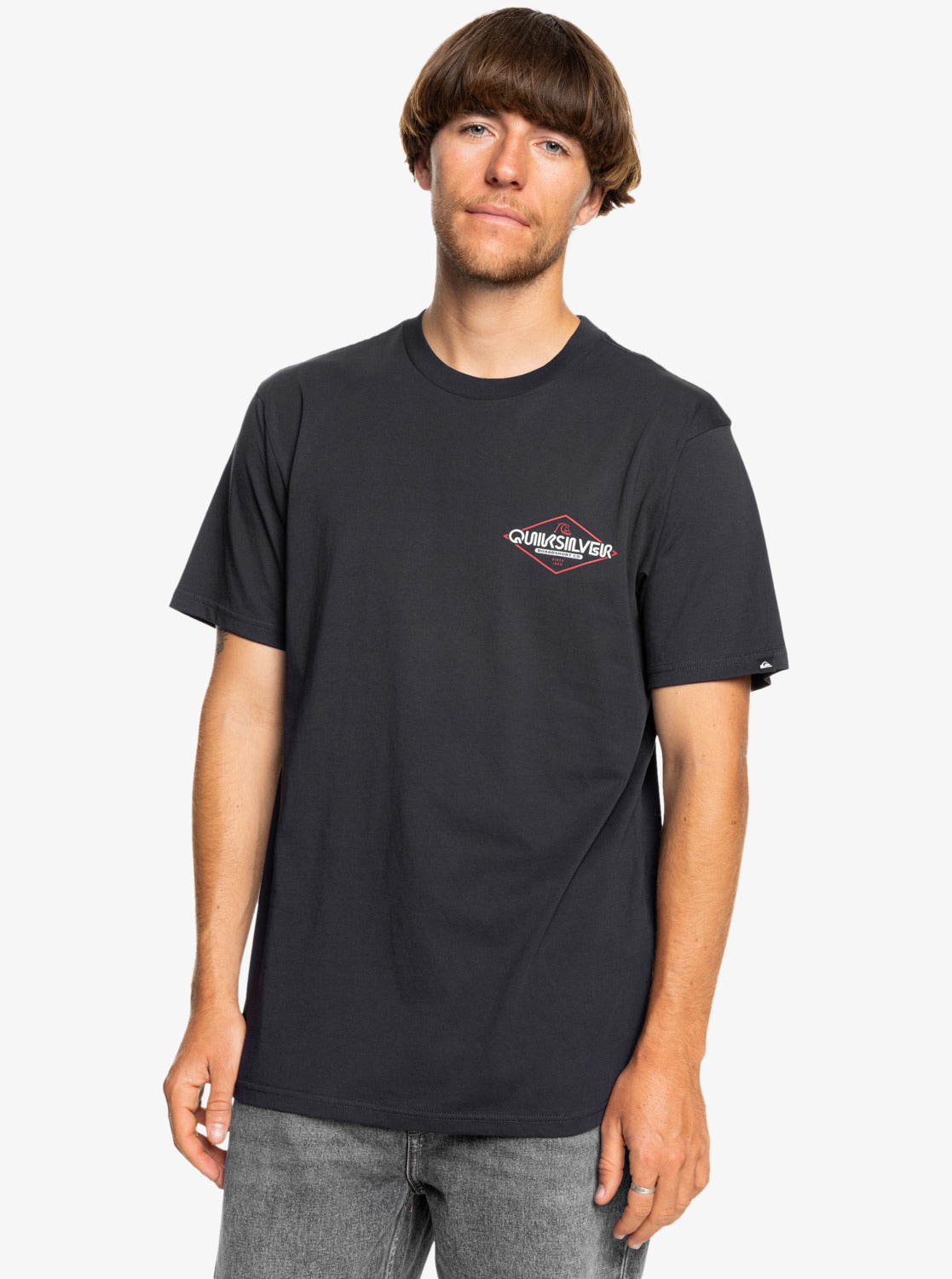 Quiksilver Omni Sign T-Shirt in Dark Navy