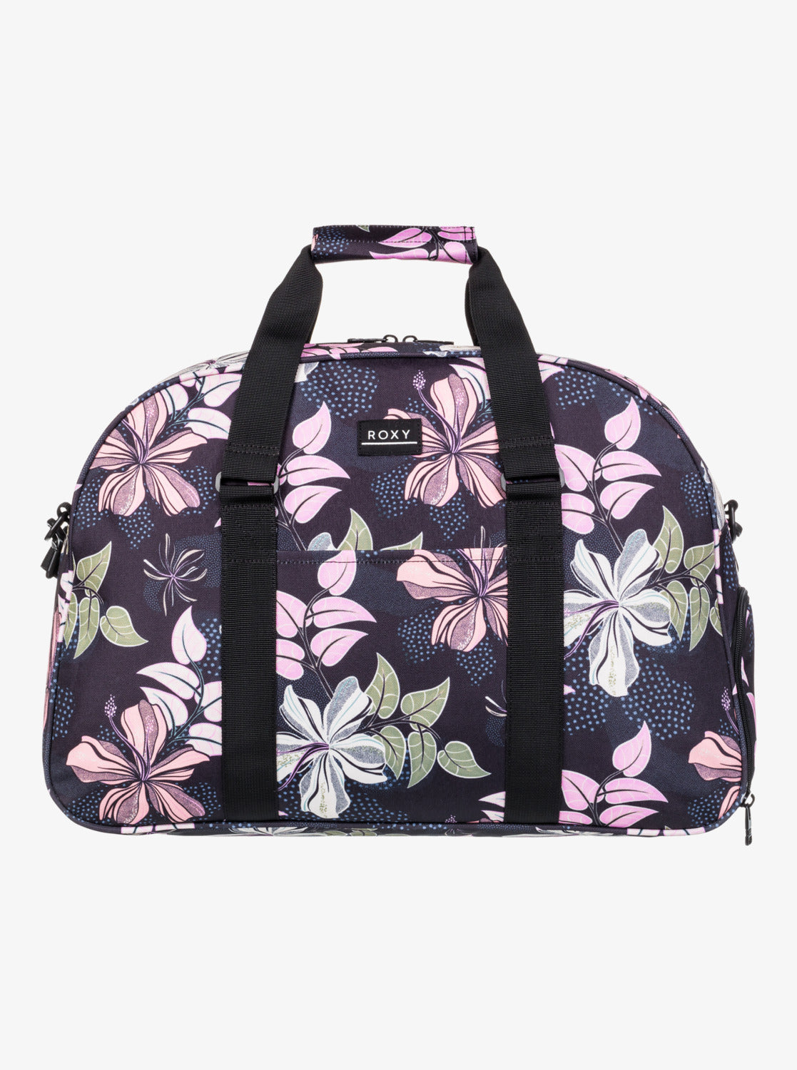 Roxy Feel Happy Medium Duffle Bag in Anthracite Sunny Floral Swim