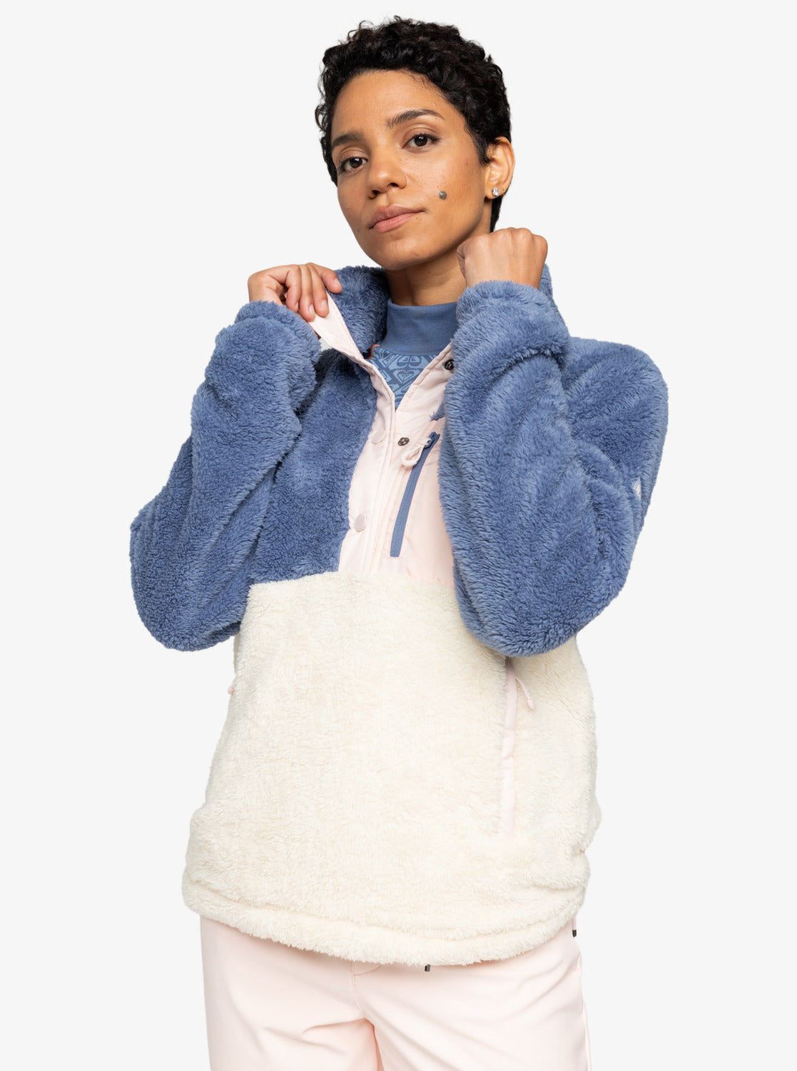 Roxy Alabama Mock Neck Sweatshirt in Wild Wind