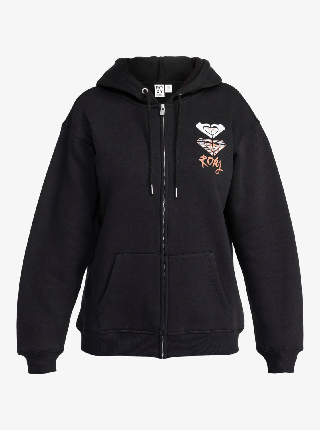 Roxy Surf Stoked - Zip-Up Hoodie for Women in Phantom