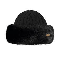 Barts Fur Cable Bandhat in Black