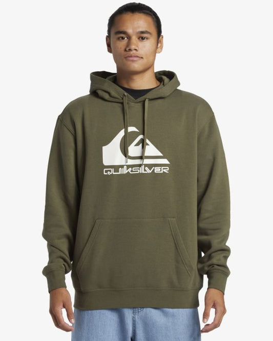 Quiksilver Big Logo Hoodie in Grape Leaf