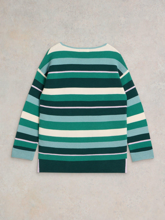 White Stuff Jana Jumper in Green Multi