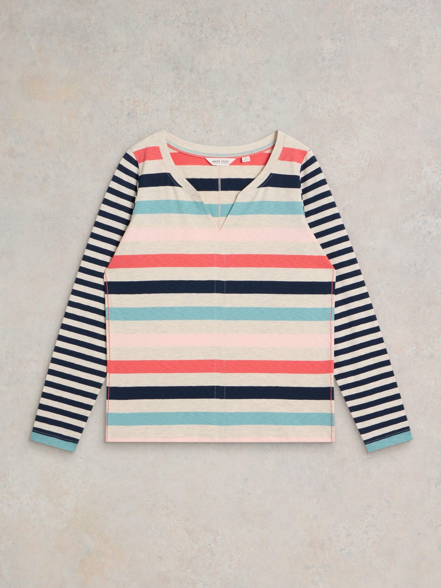 White Stuff Nelly Stripe Long Sleeved Top