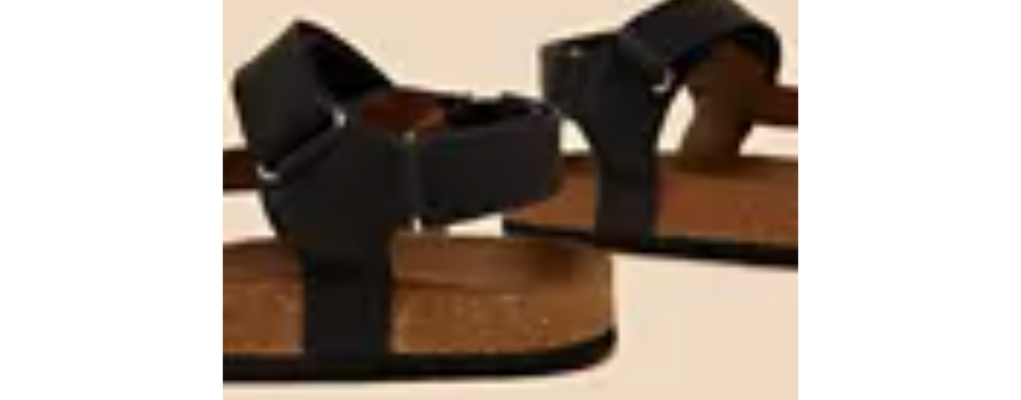 White Stuff Trek Footbed Sandal in Black